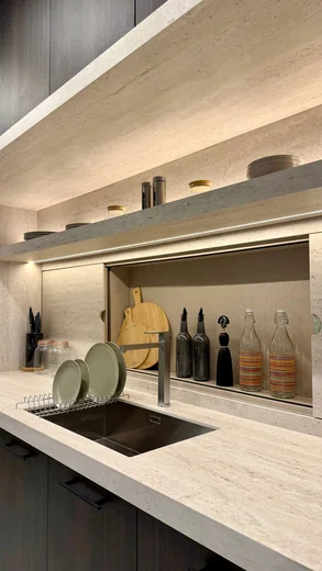 منطقة التحضير والحوض — Kitchen One